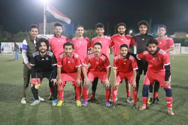 The university team topped the semi-finals after winning five goals to four over the Al-Razi University team within the Yemeni universities league