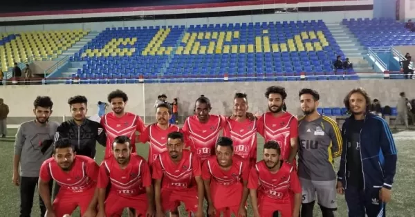 The university team tops its group in the Yemeni Universities Football