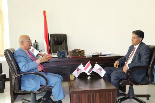 The President of the University receives Professor Ahmed Al-Rahwi, member of the Supreme Political Council