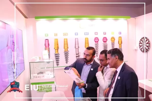 President and Vice President of the University visit the International Dental Exhibition "Your Hands Yemen"