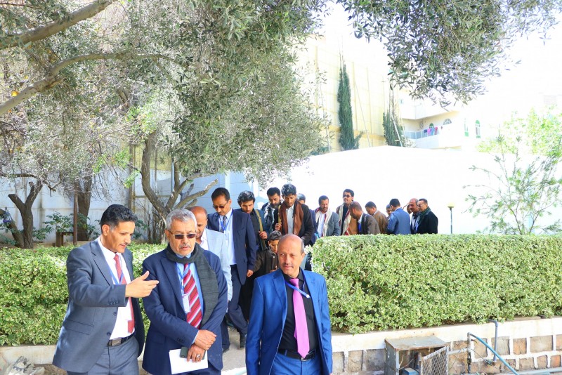 The Minister of Higher Education and Scientific Research reviews the workflow and equipment in the fourth educational building of the university