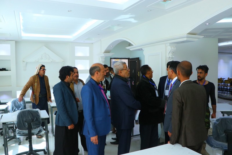 The Minister of Higher Education and Scientific Research reviews the workflow and equipment in the fourth educational building of the university