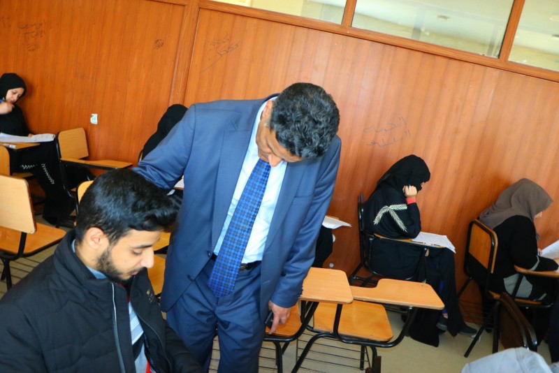 The University President inaugurates the final exams for the first semester of the academic year 2020-2021 AD at the College of Medicine and Health Sciences