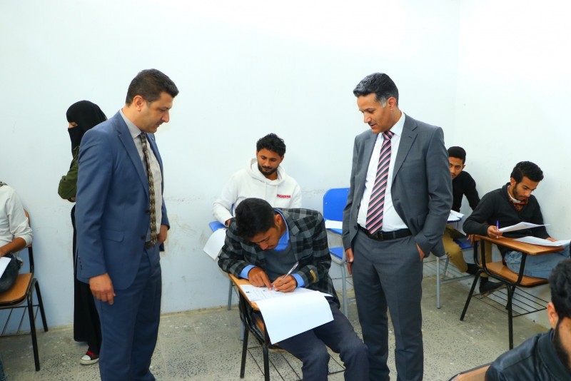 The launch of the final examinations for the first semester of the academic year 2020-2021 AD in the Faculties of Engineering and Administrative Sciences