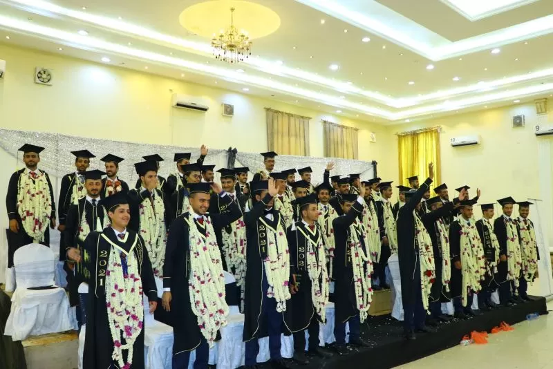 A student artistic ceremony for the graduation of the two departments of Oil and Gas Engineering and Information Technology from the College of Engineering at the university