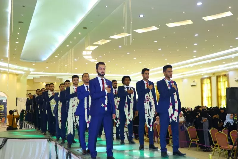 A student artistic ceremony for the graduation of the two departments of Oil and Gas Engineering and Information Technology from the College of Engineering at the university