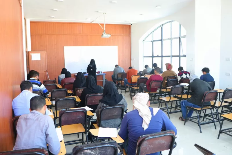 Launching the final exams for the first semester of the academic year 2021-2022 in the College of Medicine and Health Sciences (all specialties of the college) and the College of Oral and Dental Medicine and Surgery.