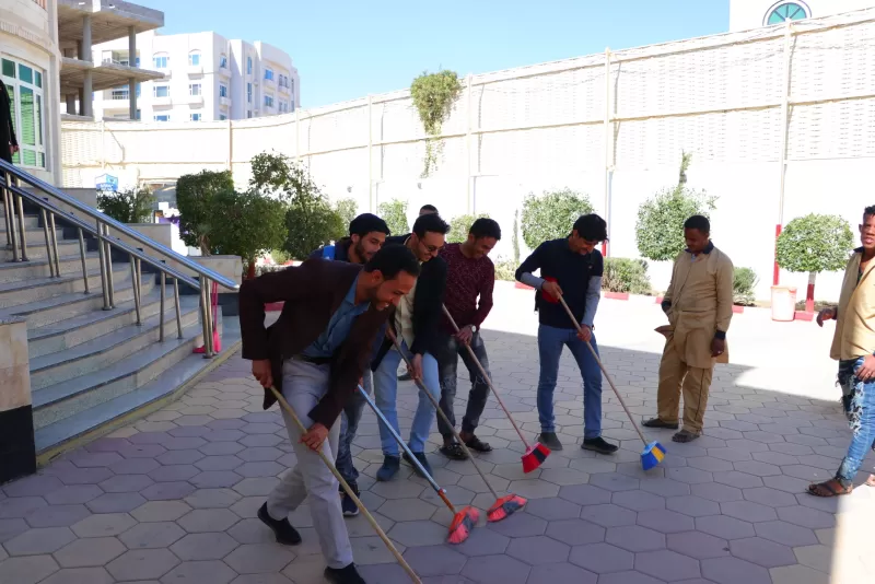 The Department of Student Activities at the University and the University Student Forum organize a cleanliness campaign under the slogan “Together for a Better Environment” in conjunction with the National Hygiene Day 12/12