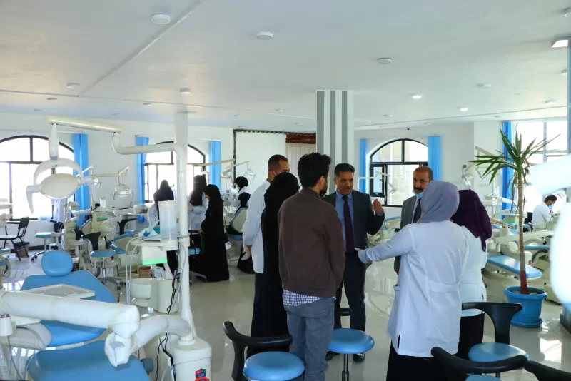 The President of the University reviews the progress of providing medical services to patients in the free clinics of the Faculty of Dentistry at the university