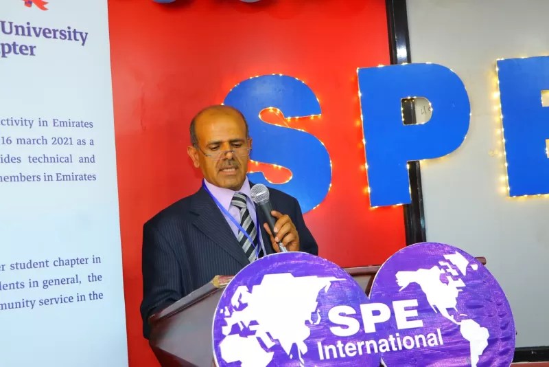 The College of Engineering organizes the inauguration ceremony and the announcement of the student chapter of the Society of International Petroleum Engineers (SPE) at the Emirates International University