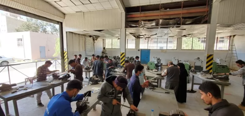 Inauguration of the training course for students of the second level of mechatronics engineering at Dhahban Industrial Technical Institute