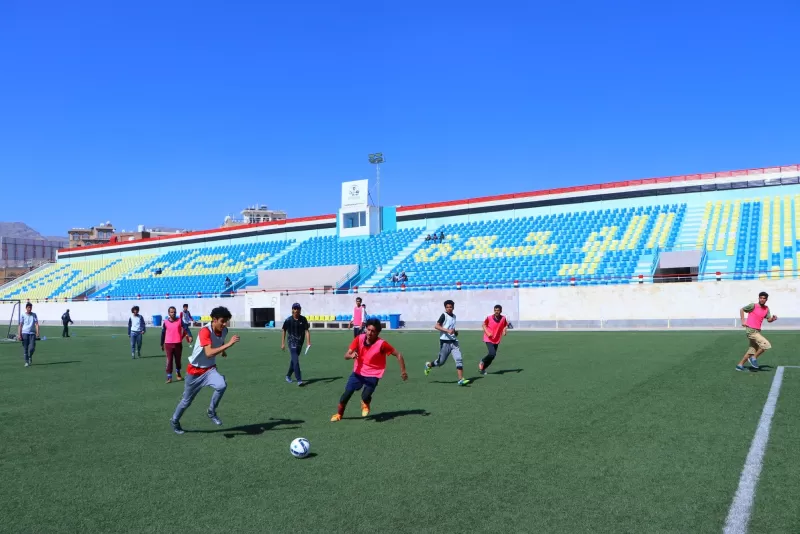 تدشين دوري الجامعة لكرة القدم 5 بين كليات الجامعة