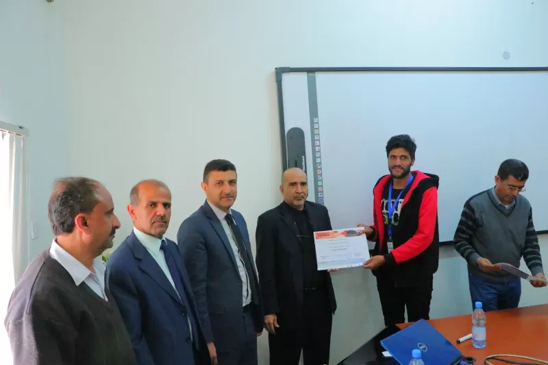 The conclusion of the training course for the second group of students of the Department of Oil and Gas Engineering on computer applications used in petroleum operations