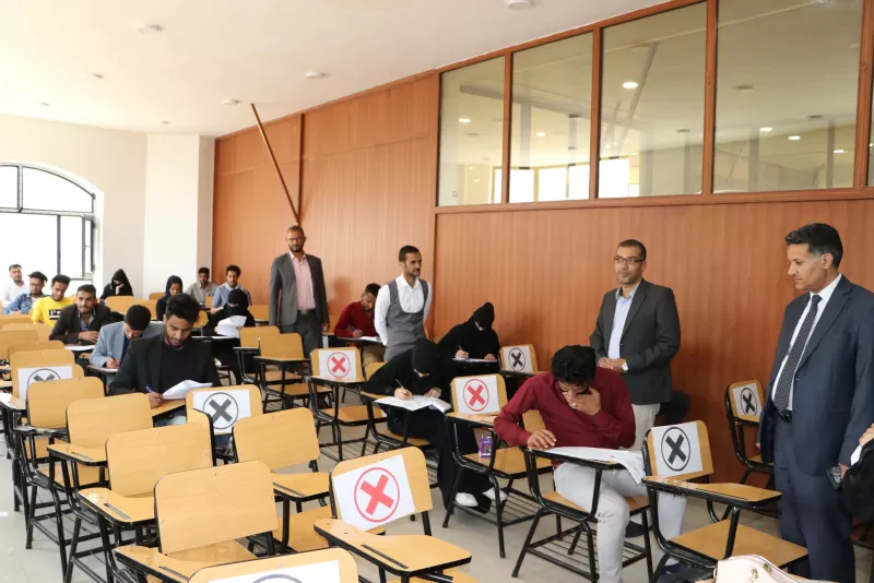 The President of the University inaugurates the final exams for the second semester in the Faculties of Engineering and Administrative Sciences