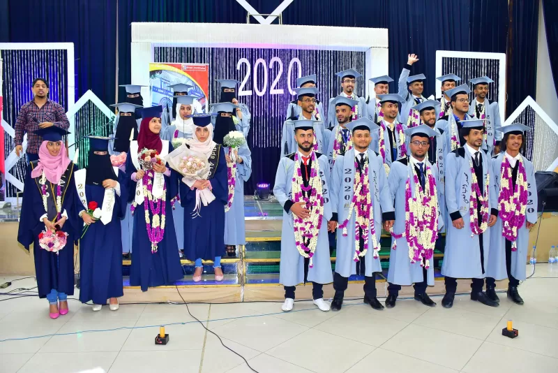 A student artistic ceremony for the graduation of students from a number of departments in the College of Administrative and Financial Sciences for the year 2019-2020