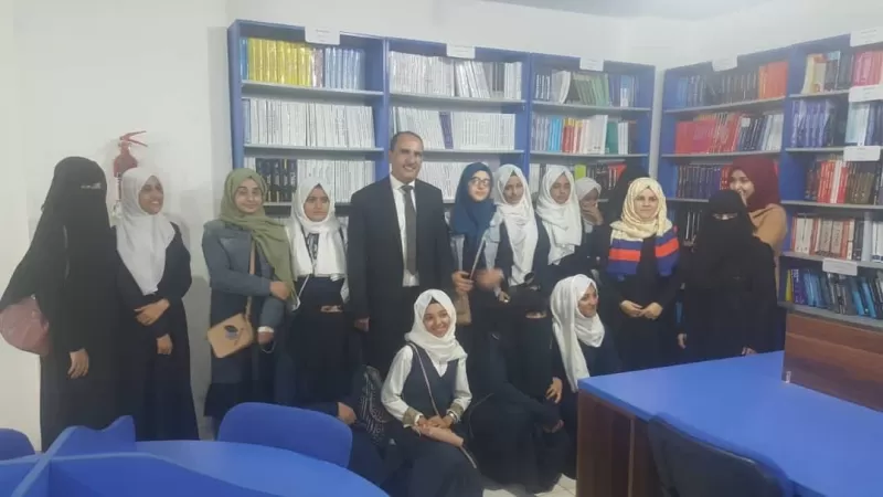 The university receives a delegation of high school students at Al-Safir International Schools in Sana’a