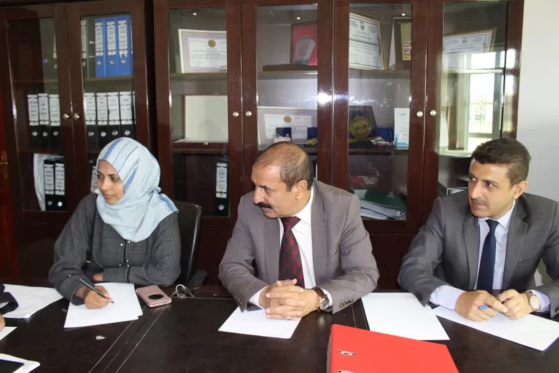 A preparatory meeting to discuss the procedures for holding a workshop to develop the strategy of the College of Medicine and Health Sciences in light of the university's strategy 2025