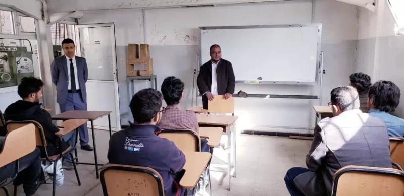 Organizing a training program for students of the Mechatronics Engineering Department at the Faculty of Engineering at the university