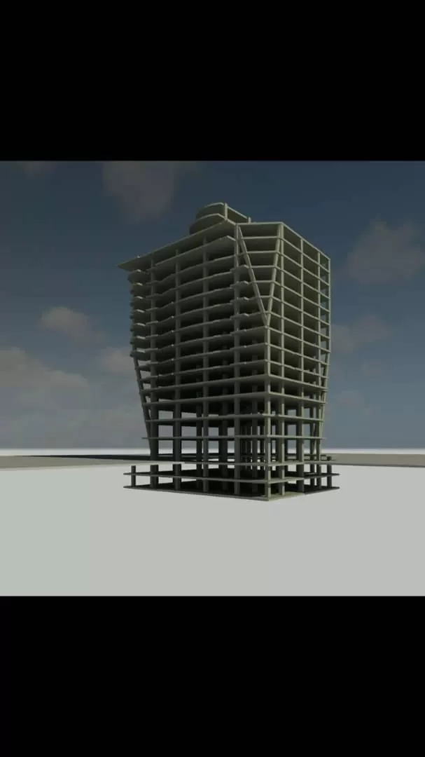 " Inclined Columns Project " Design of Multi- Story Reinforced Building with Inclined Columns