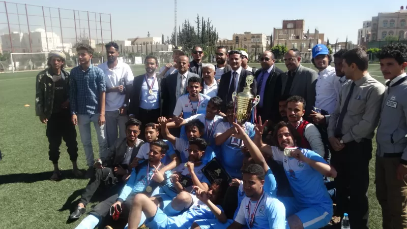 The conclusion of the Emirates University International Football Championship and the coronation of the Oil and Gas Engineering team with the championship cup