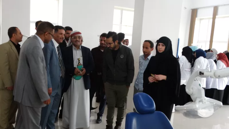 Sheikh Sultan Al-Sami'i reviews the capabilities of the university and inspects the progress of the educational process in it