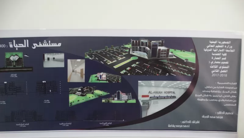 A scientific project designed by the student Muhammad Saad Al-Harq, third level in the subject of "Building Design 5", Department of Architectural Engineering, College of Engineering and Information Technology.