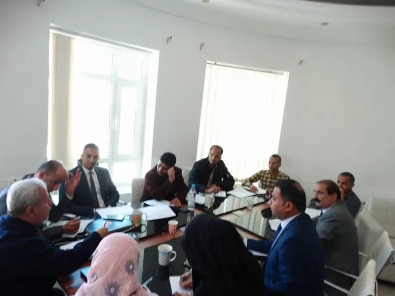 An expanded meeting of the Examination Committee headed by the Vice President of the Committee, Vice President of the University, Dr. Abdullah Al-Azazi