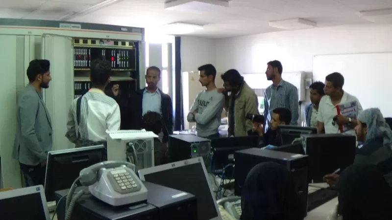 A scientific visit for students of the Information Technology Department to the Yemeni Cisco Academy and the General Institute of Communications GTI