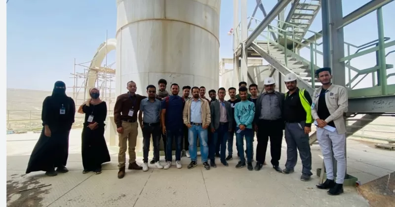 A scientific visit for the third-level students of the Chemical Engineering Department to the Amran Cement Factory