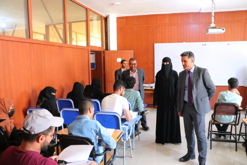 Inauguration of the final exams for the second semester of the academic year 2021-2022 in the College of Administrative and Financial Sciences