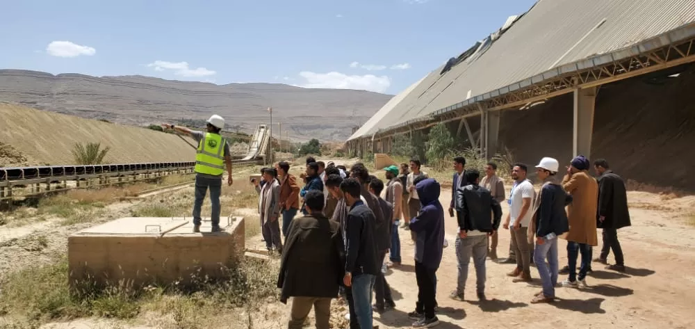 A scientific visit for the students of the Civil Engineering Department of the second level to the Amran Cement Factory