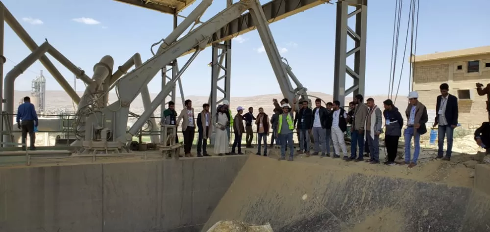 A scientific visit for the students of the Civil Engineering Department of the second level to the Amran Cement Factory