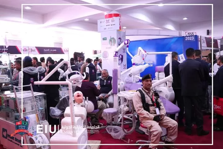 President and Vice President of the University visit the International Dental Exhibition "Your Hands Yemen"