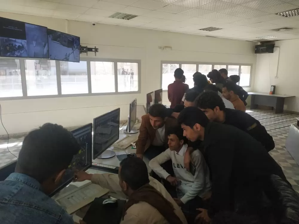 A scientific visit for the third level students of the Mechatronics Department to Amran Cement Factory