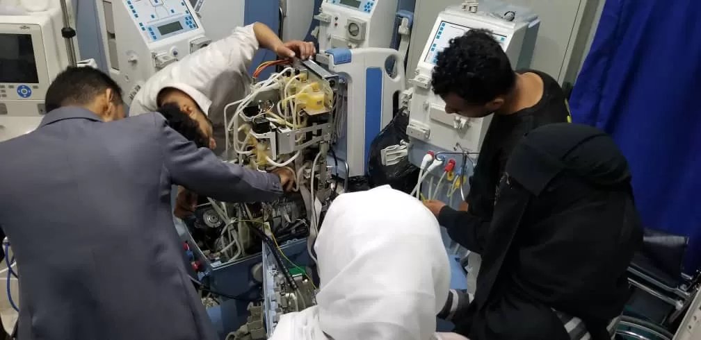 Inauguration of practical training for third-level medical equipment engineering students at Al-Jumhori Hospital