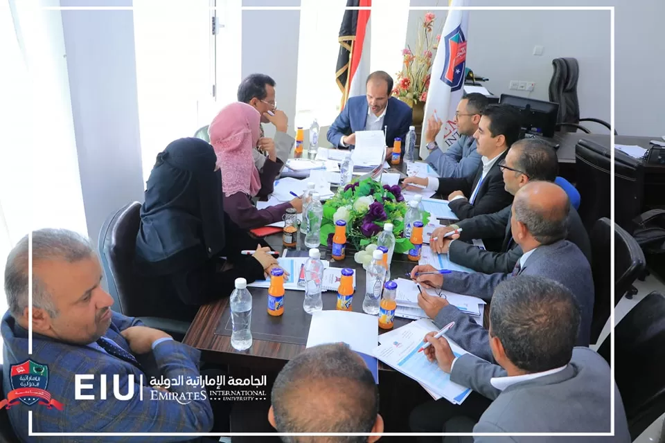 The University Council holds its periodic meeting under the chairmanship of the President of the University, Dr. Nasser Al-Moufari