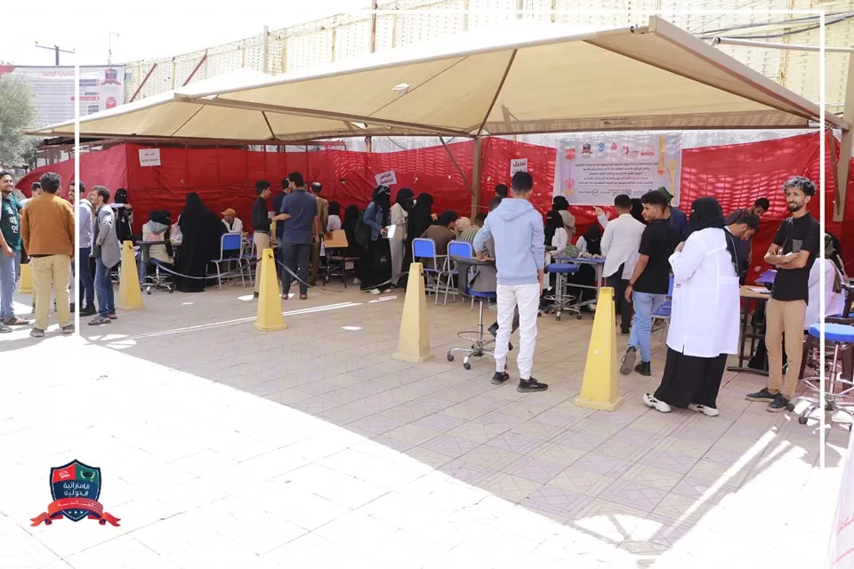 Launching a blood donation campaign on campus for the benefit of patients with thalassemia and hereditary blood disorders