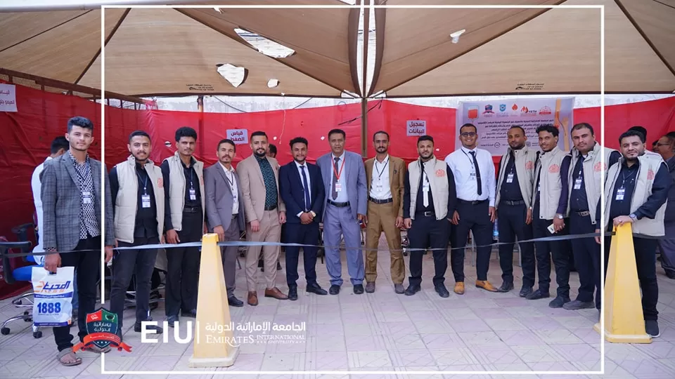 Launching a blood donation campaign on campus for the benefit of patients with thalassemia and hereditary blood disorders