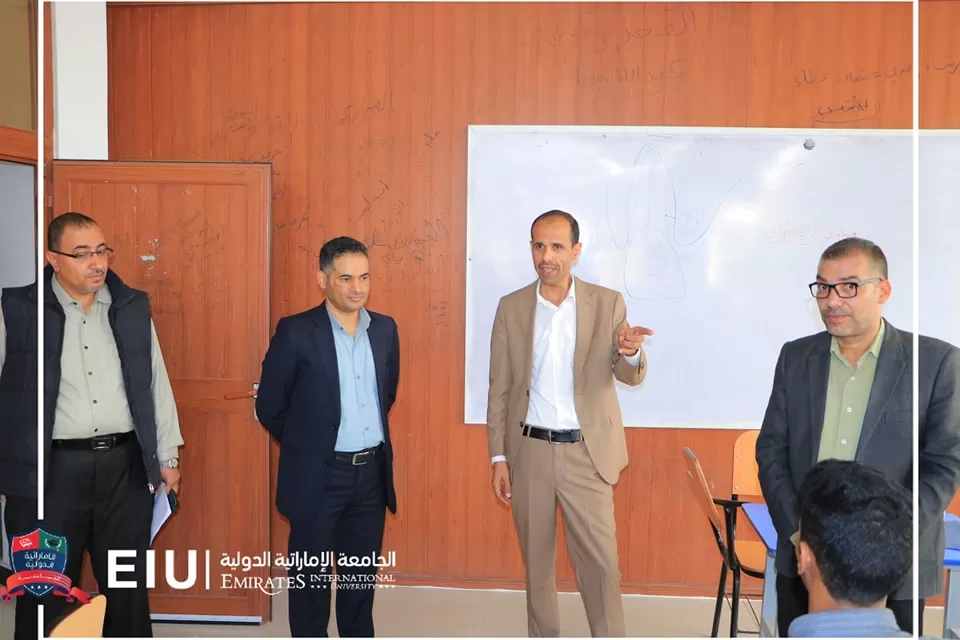 The University President inspects the progress of the educational process for first-level students in the College of Administrative and Financial Sciences