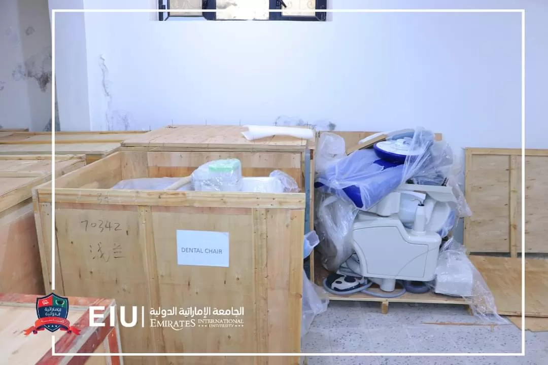 The arrival of a new batch of medical devices and equipment to modernize the laboratories and clinics of the College of Dentistry and Human Medicine