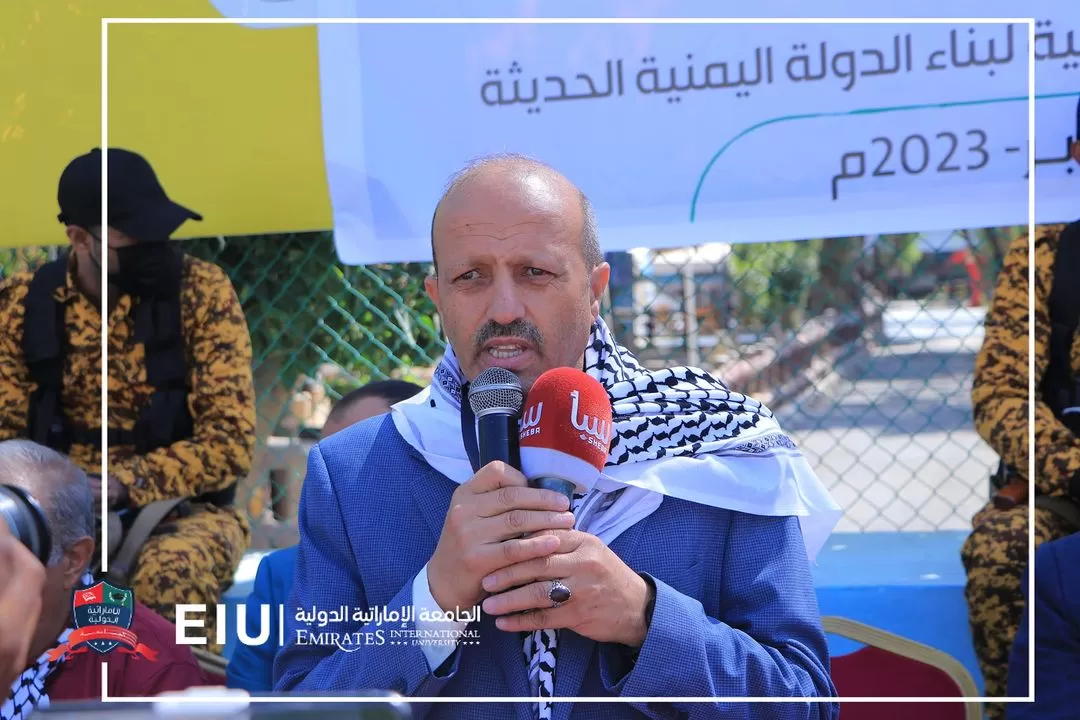 The launch of the first football tournament for Yemeni universities, the Palestine Cup