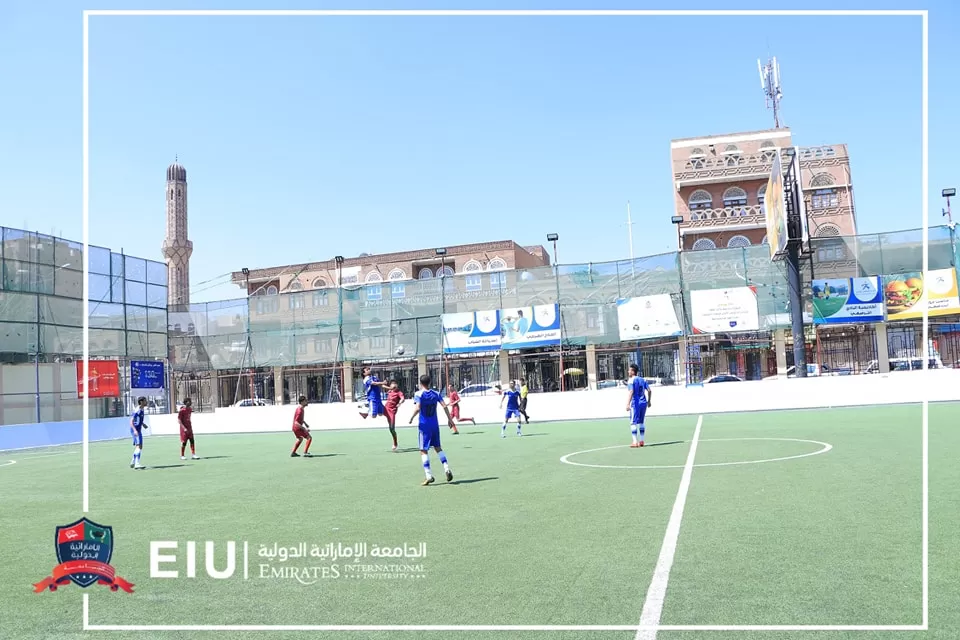 The UAE University football team achieves a well-deserved victory over the Al-Hekma University team with 9 goals