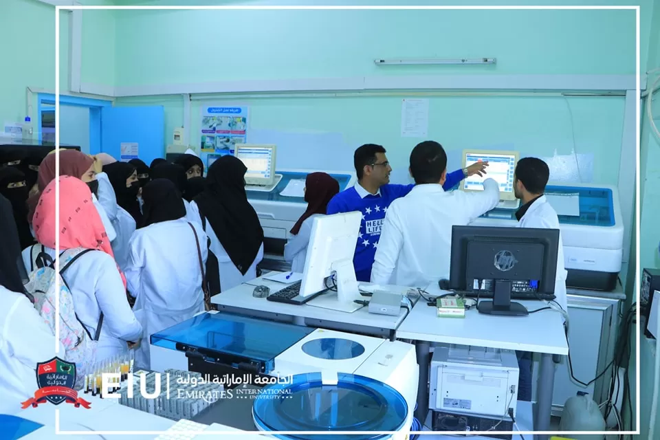 A scientific visit for students of the Medical Laboratory Department, third level, to the National Center for Blood Transfusion and Research