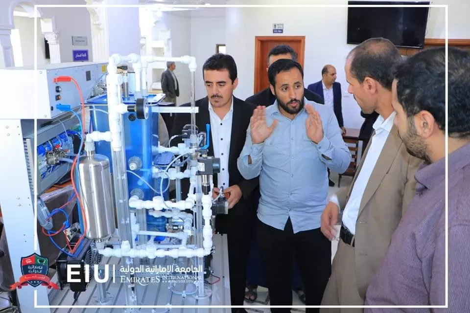 The University President and the Secretary-General inspect the progress of the preparation process for the new mechatronics laboratories in the College of Engineering