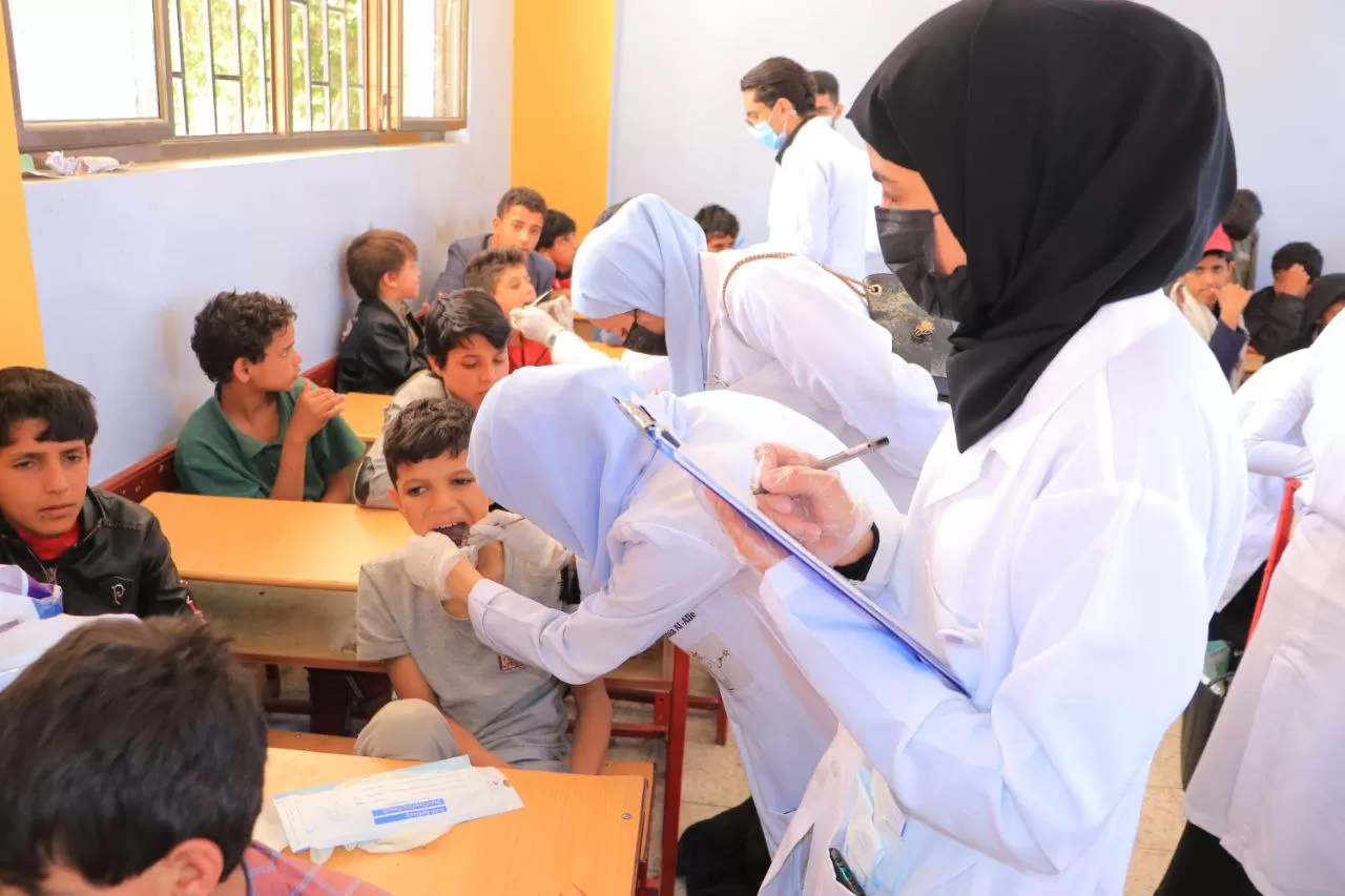 A scientific awareness visit for fifth-level dental students to Al-Shawkani Orphanage as part of the preventive dentistry course