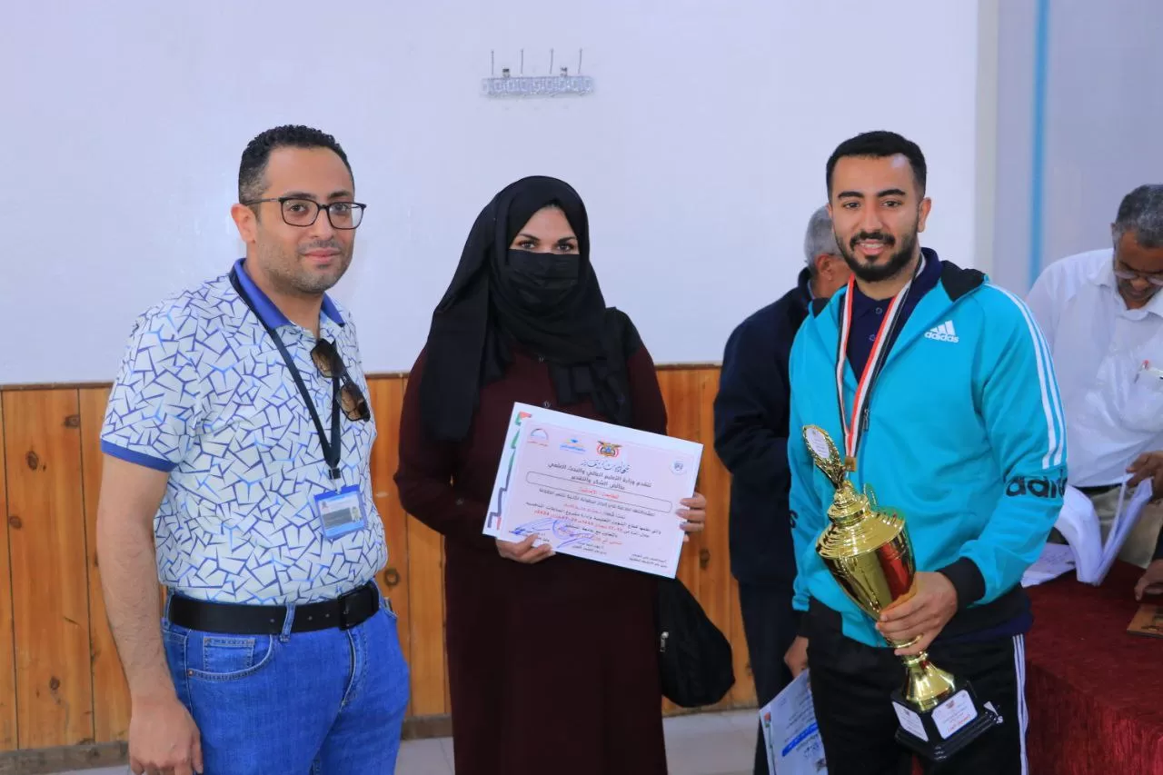 The UAE University wins first place in the second table tennis tournament among Yemeni universities