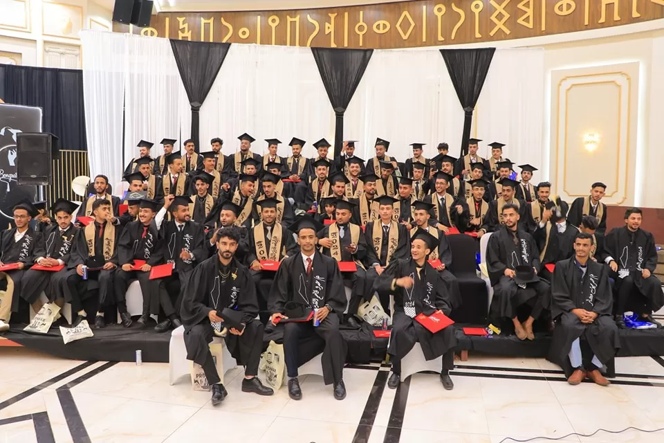 A student artistic ceremony to bid farewell to the “Palestine Batch,” the seventh batch from the Information Technology and Medical Equipment Departments