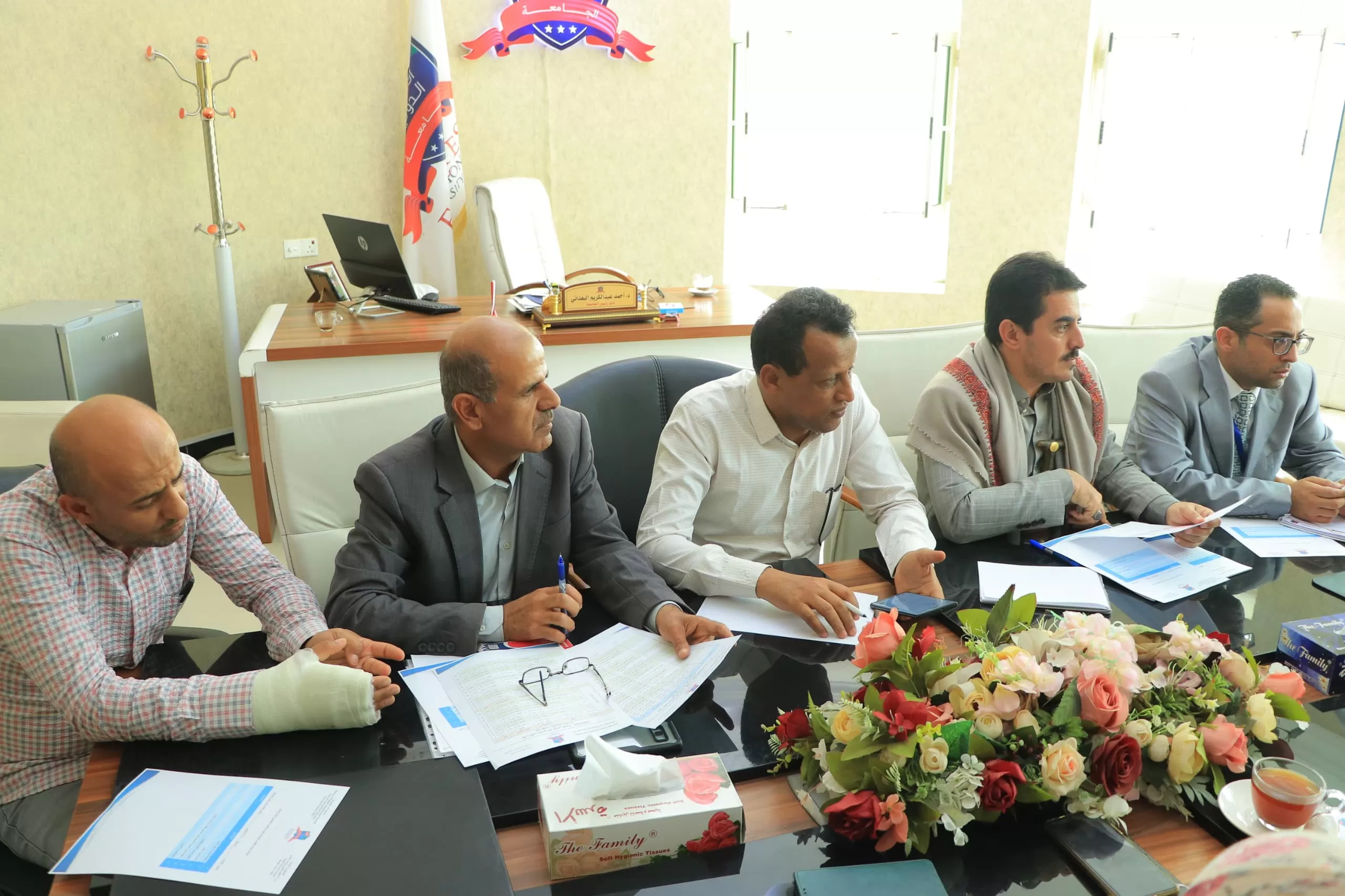 The University Council holds its regular meeting for the month of July, headed by the University President, Dr. Nasser Al-Mofari