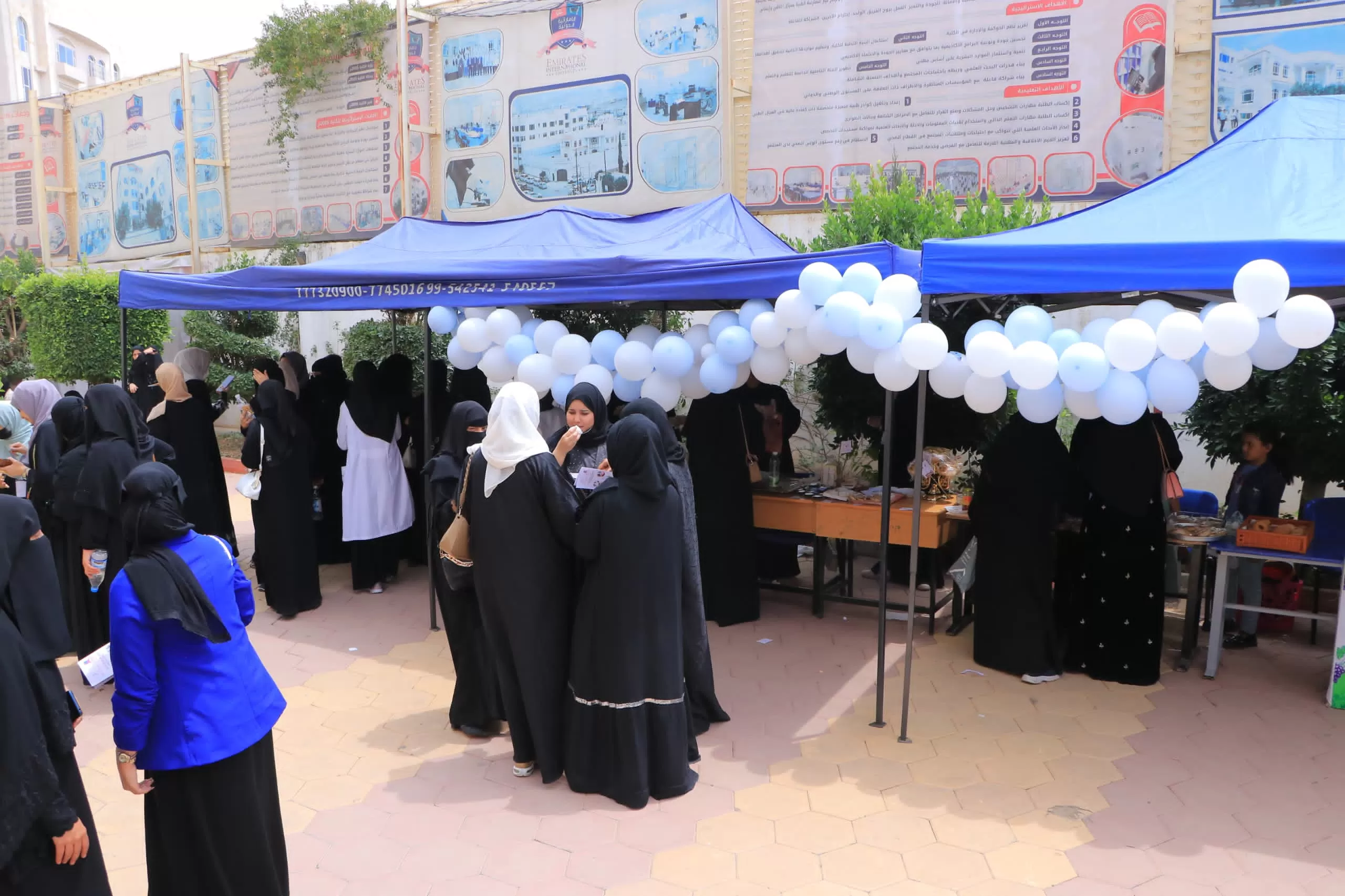 Opening of the first student scientific exhibition for students of the College of Dentistry at the UAE University