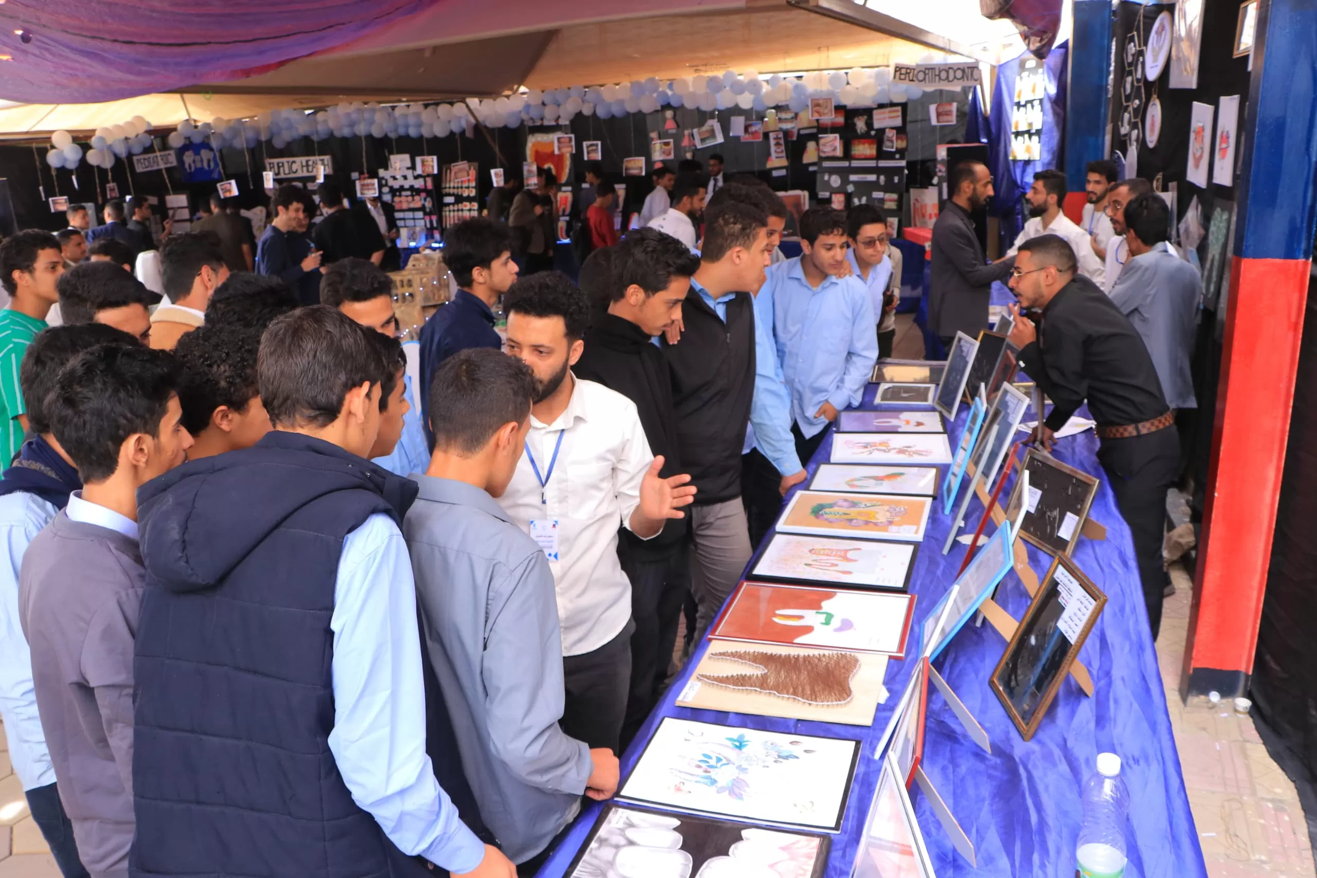 Opening of the first student scientific exhibition for students of the College of Dentistry at the UAE University